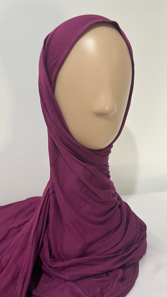 Magenta • jersey hijab