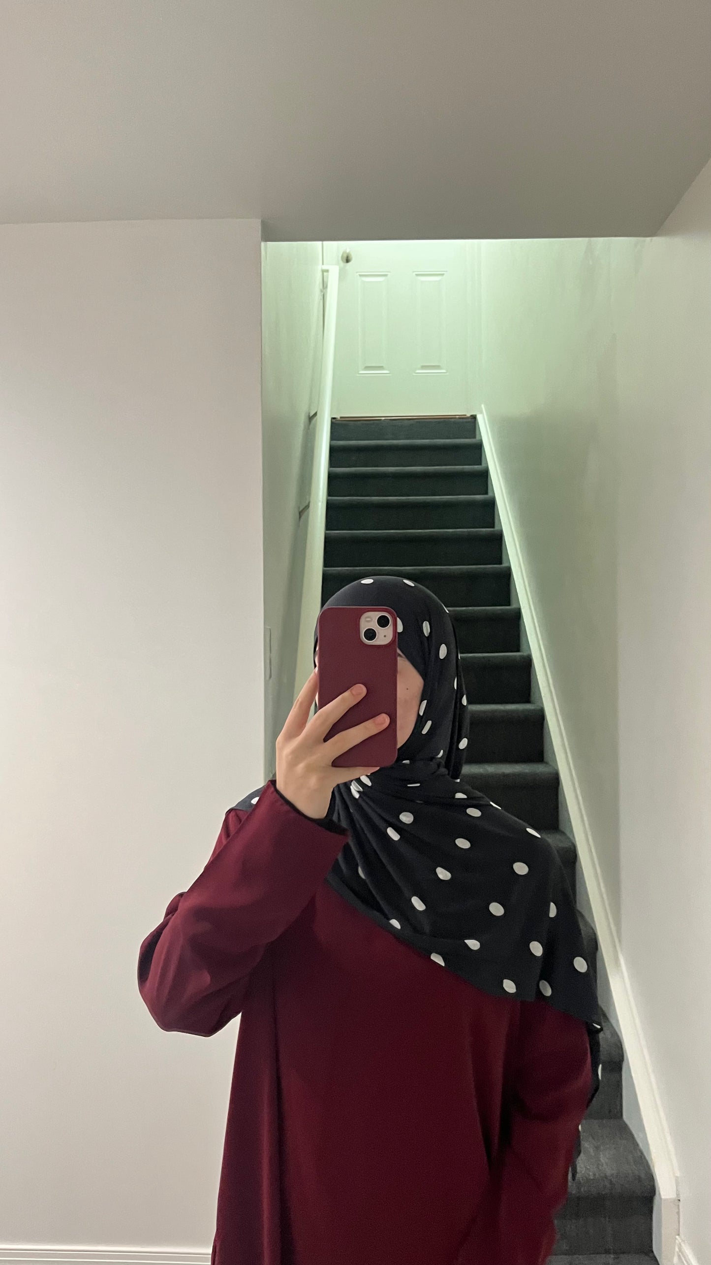 Black polkadot • printed jersey ￼